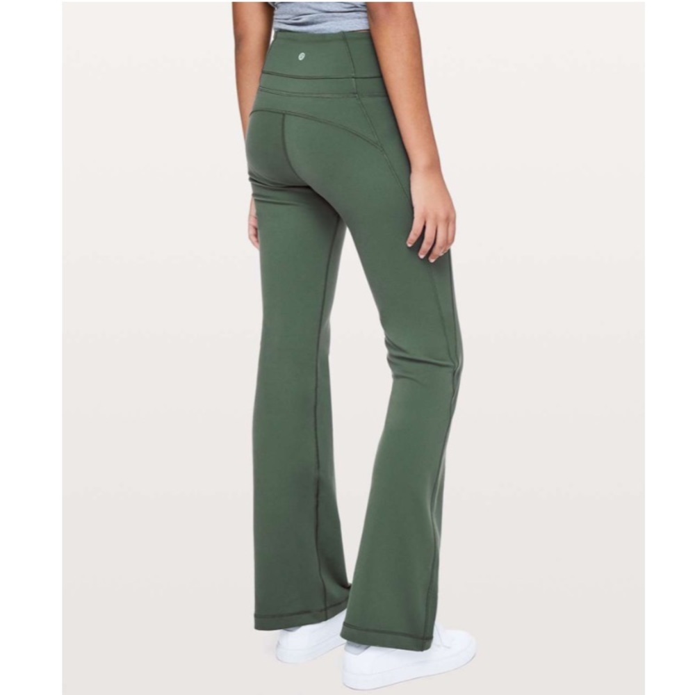 Lululemon groove pant flare deep ivy leggings 4